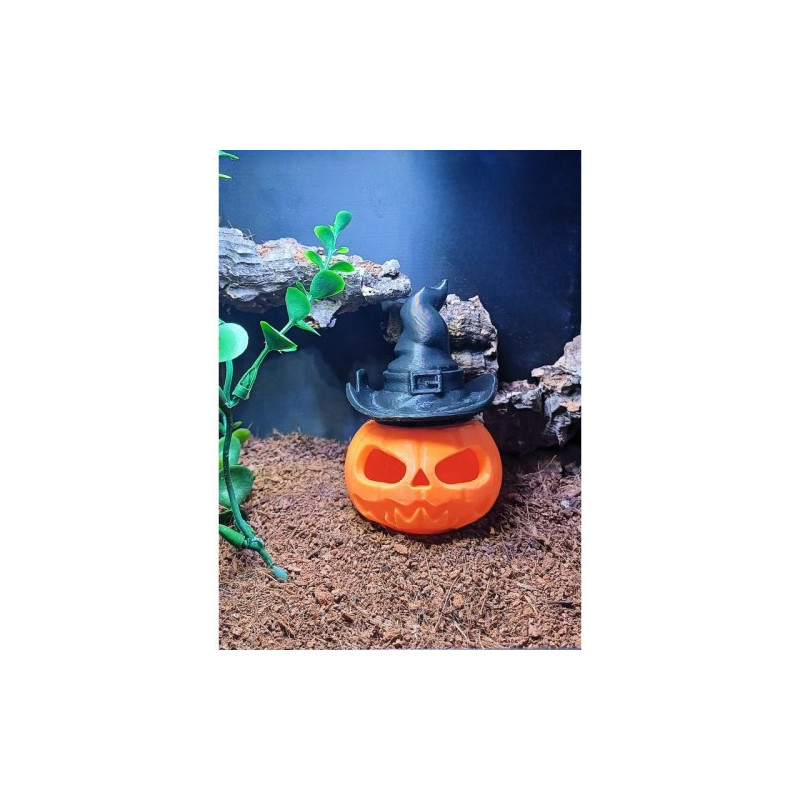 Our 3D printed Magnetic Pumpkin is a perfect addition to any terrarium